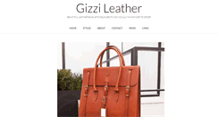 Desktop Screenshot of gizzi-leather.com