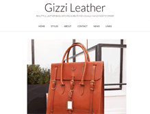 Tablet Screenshot of gizzi-leather.com